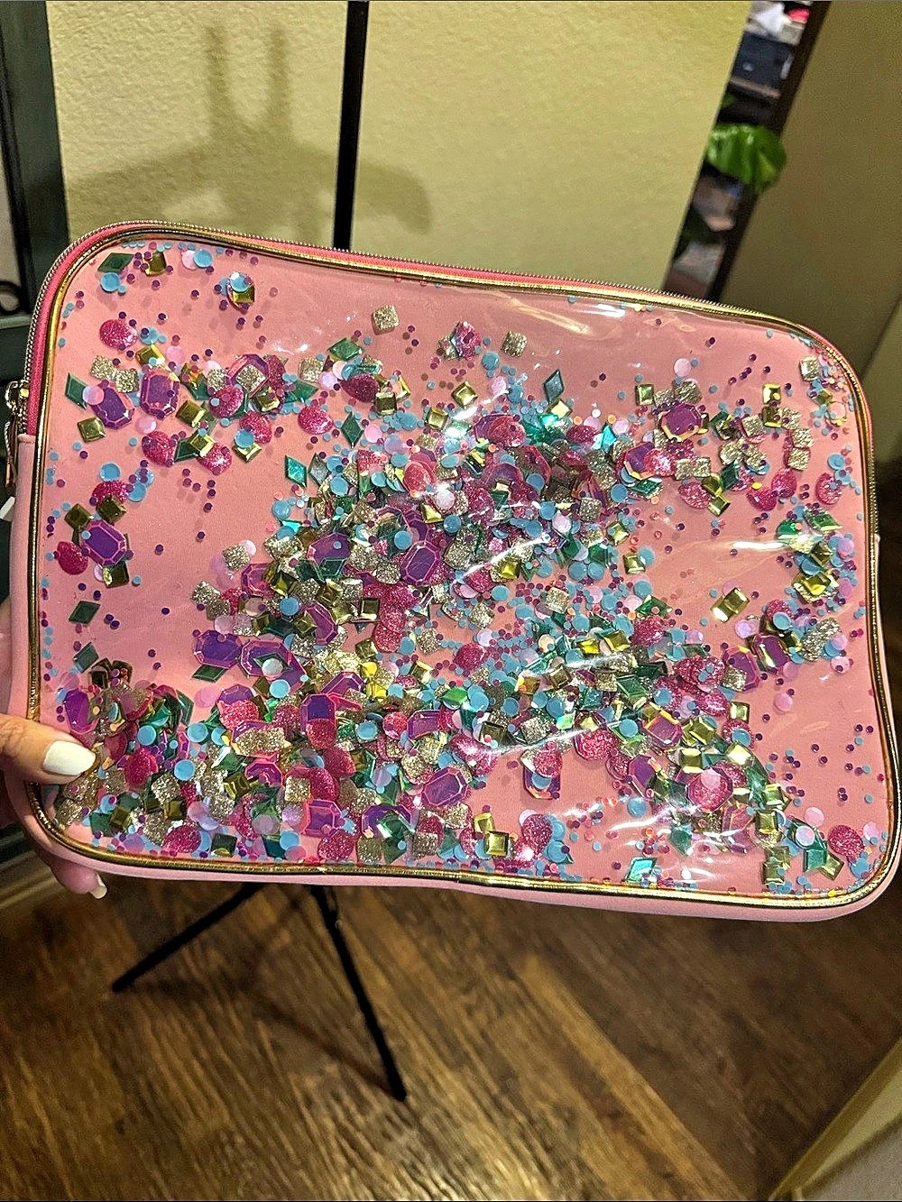 Packed Party Tech 13" Laptop Sequin Case in Pink NWT